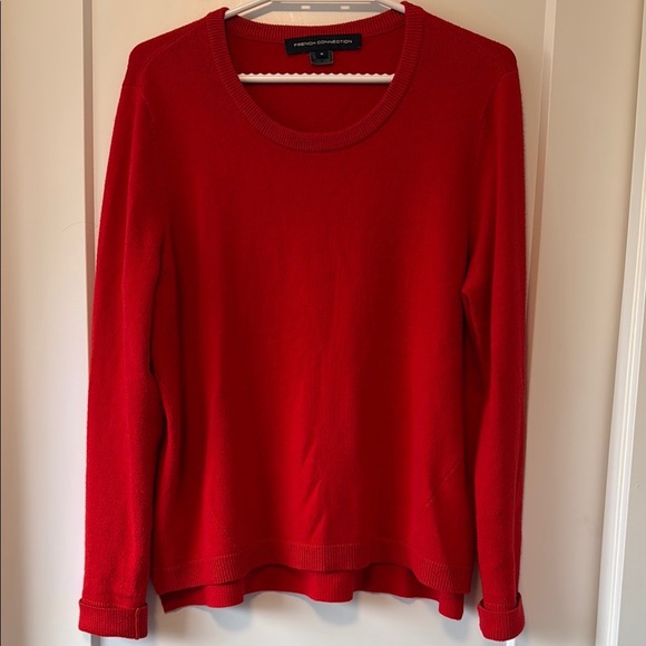 French Connection Red Crewneck - Picture 1 of 2
